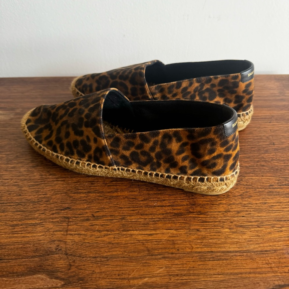 Saint Laurent Leopard Print Espadrilles - Picture 6 of 13